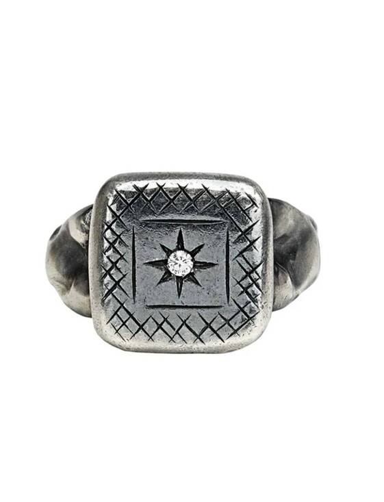 BOTTEGA VENETA Other - NEW BOTTEGA VENETA men's cubic zirconia studded ring in silver